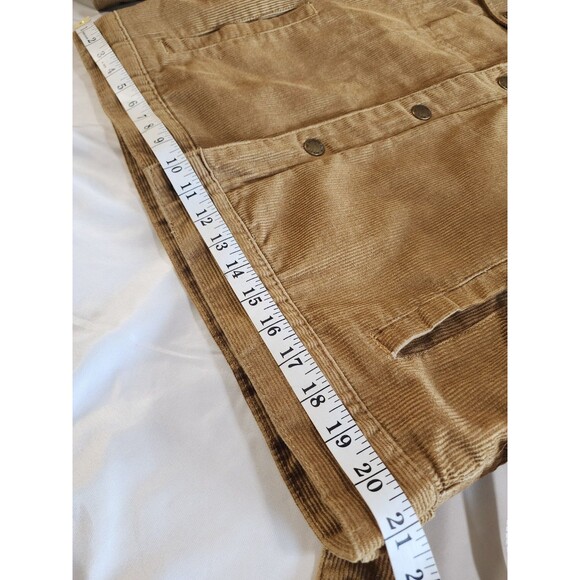 Trademark Brooklyn Cloth Sherpa Lined Corduroy Jacket Men Sz LG Tobacco *read* - Picture 11 of 14